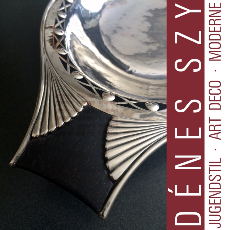 Georg Jensen silver, museums quality, pierced Art Deco dish 251