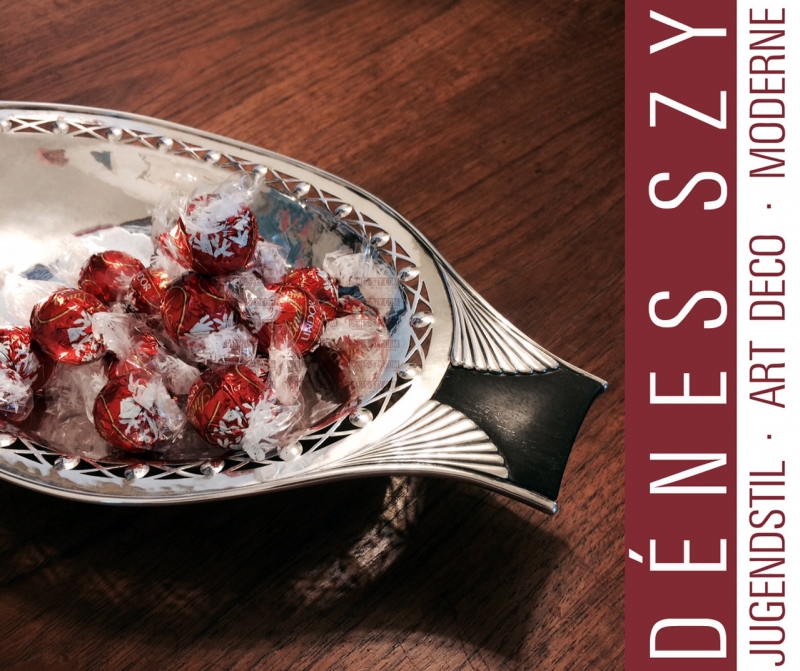 Georg Jensen silver, museums quality, pierced Art Deco dish 251