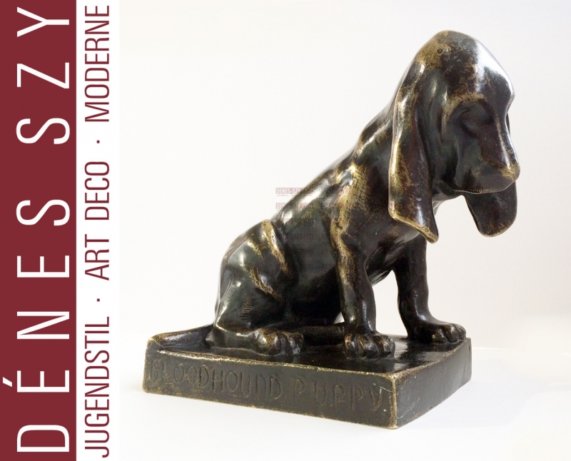 La Colonia degli Artisti di Darmstadt Ludwig Habich bronzo cucciolo