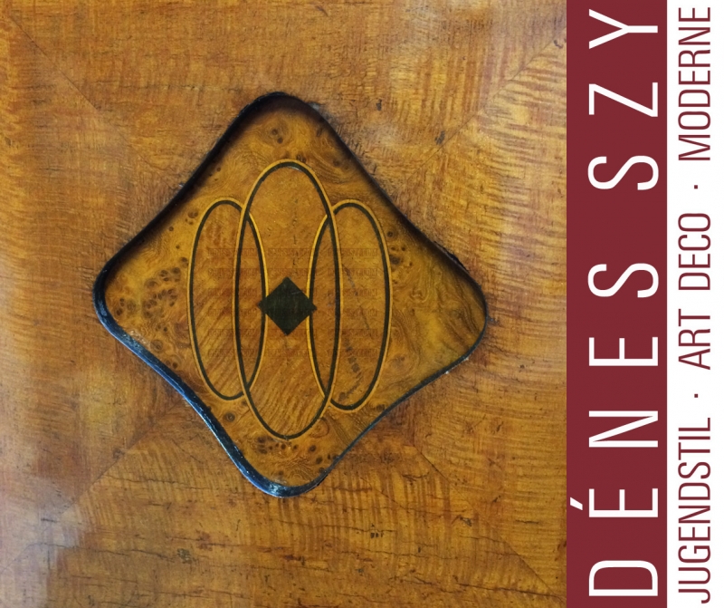 Olbrich, Art Nouveau, Music Room, Marquetry Cupboard, Darmstadt 1900