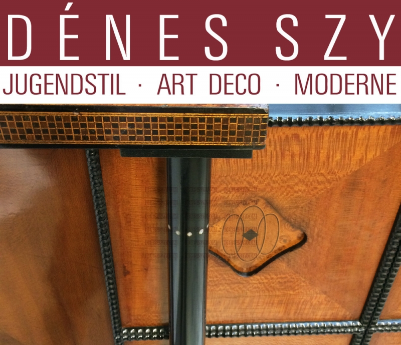 J. M. OLBRICH Armoire de musique Art Nouveau incrustée dans la salle de musique, Mathildenhöhe