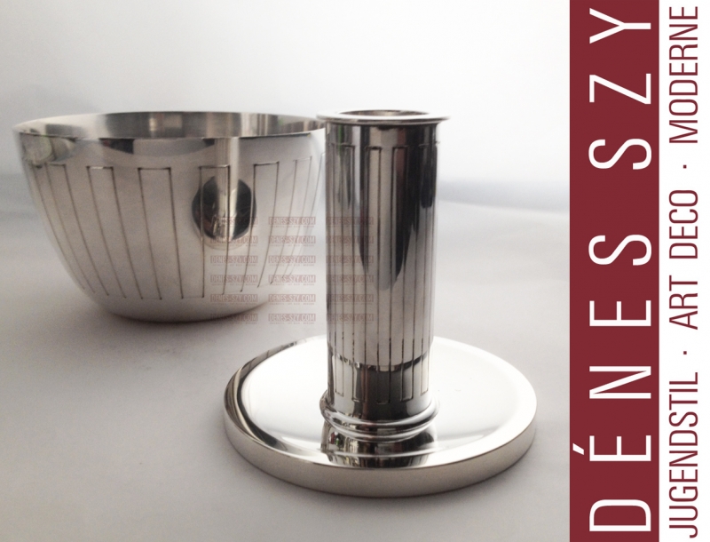 Georg Jensen silver Bernadotte design, candlestick 923