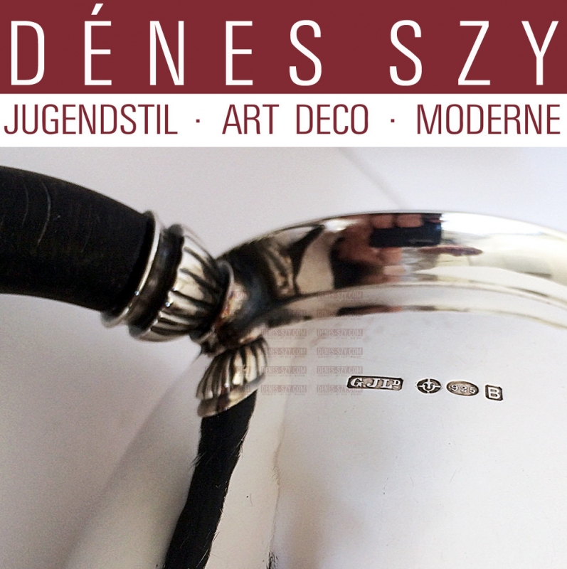 Georg Jensen silver Cactus pattern hot water jug 672 A