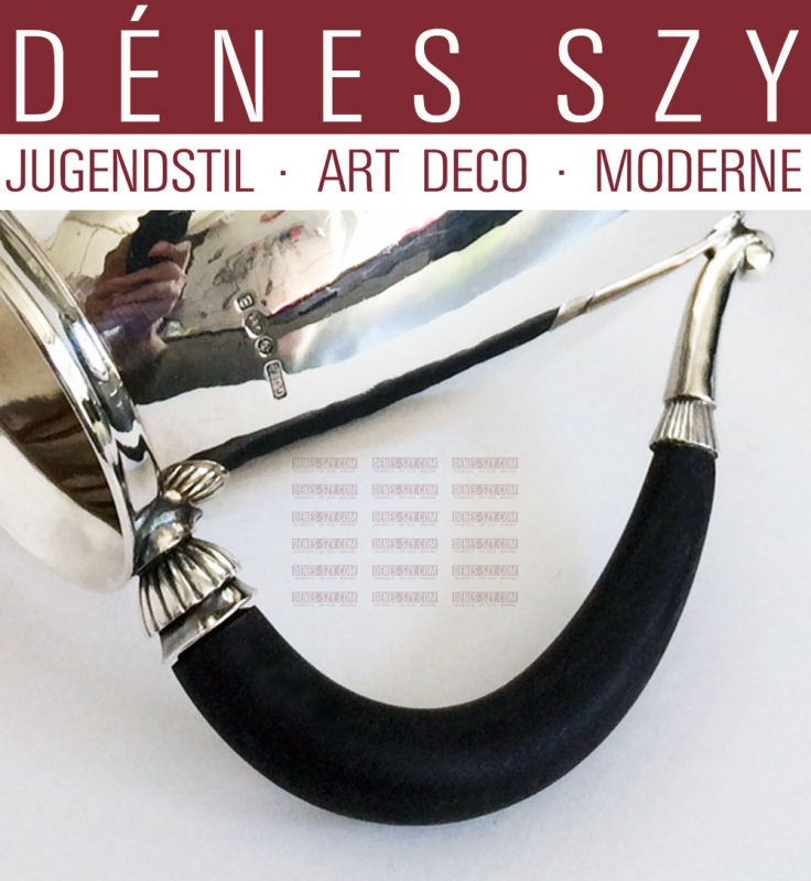 Georg Jensen silver Cactus pattern hot water jug 672 A