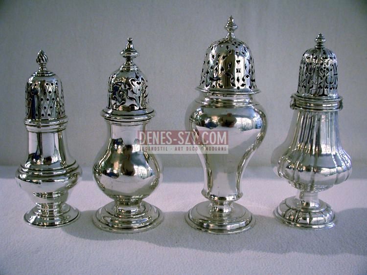 Sucriers classiciste, argent, allemand vers 1780