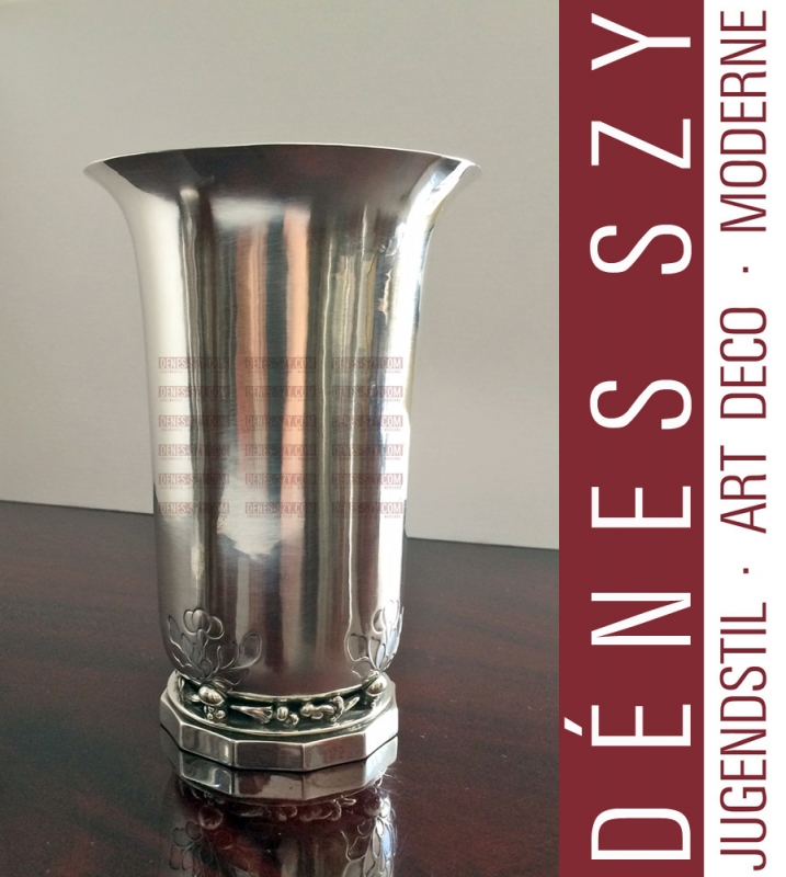 Georg Jensen G. Albertus Silber 925 KAKTUS große VASE # 536