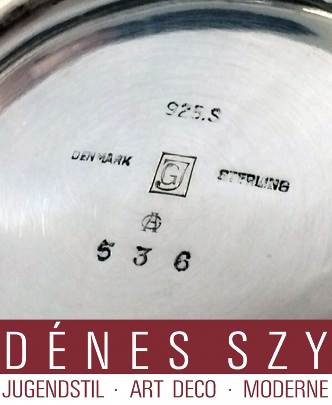 Georg Jensen silver Gundorph Albertus Cactus vase 536