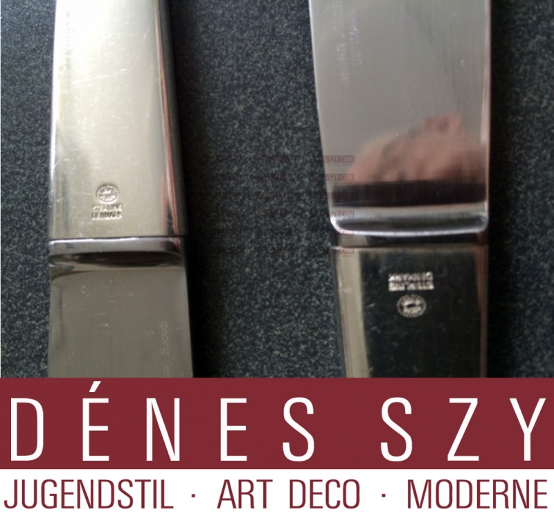 Henning Koppel Georg Jensen posate in argento collezione CARAVEL coltello da tavola