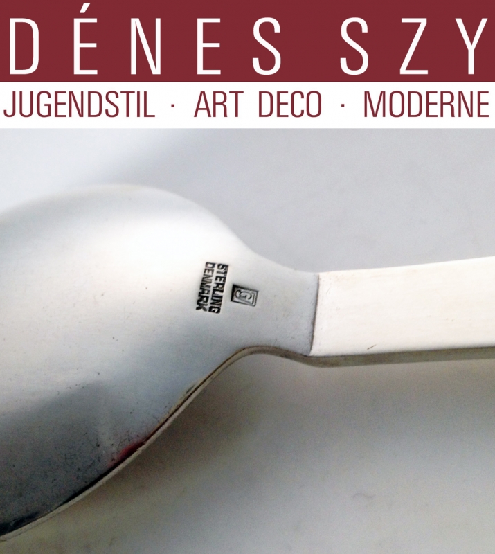 forchetta da pesce di Georg Jensen posate argento collezione rilievo