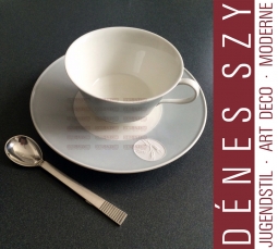 COFFEE SPOON, pattern: RELIEF / PARALLEL # 25, Design: Oscar Gundlach-Pedersen 1931, Execution: Georg Jensen Silversmith's, Copenhagen 1933-44, Denmark, Sterling silver 925