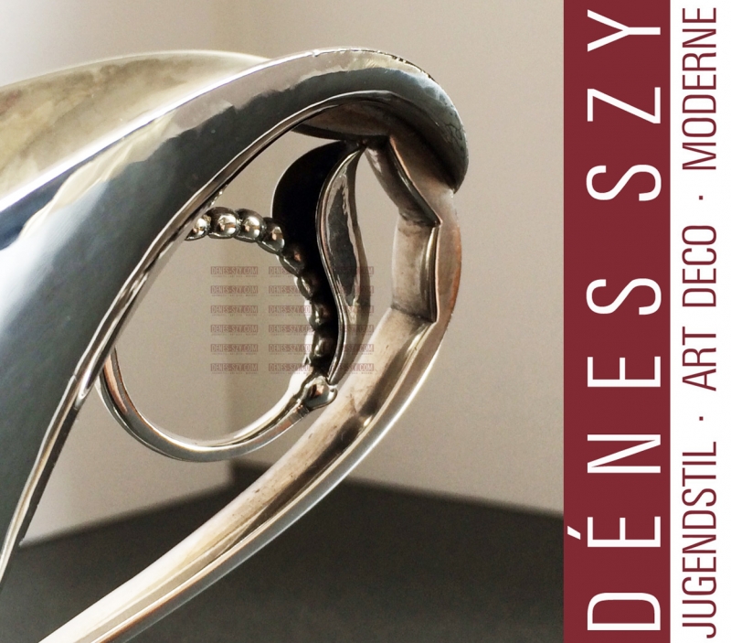 GEORG JENSEN SILBER HANDMADE Sauciere # 177 Denmark ca. 1912