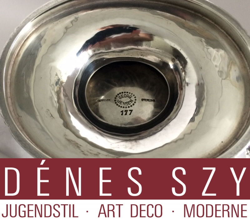 Georg Jensen saucière en argent fait main 177 Danemark ca 1912