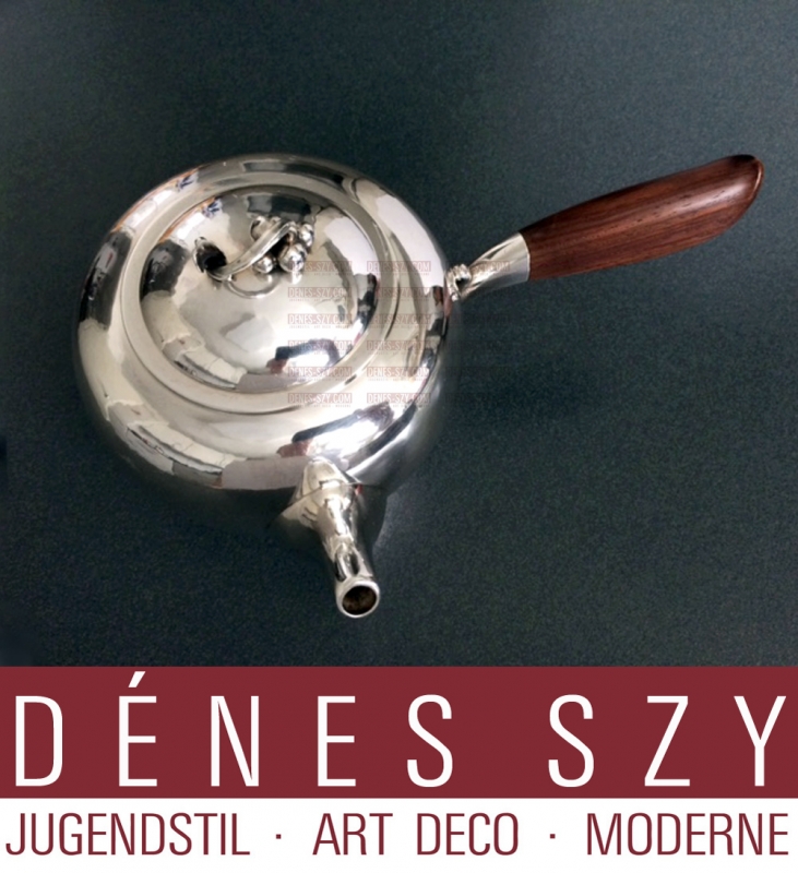 Georg Jensen silver, design Harald Nielsen Art Deco tea pot 875 B