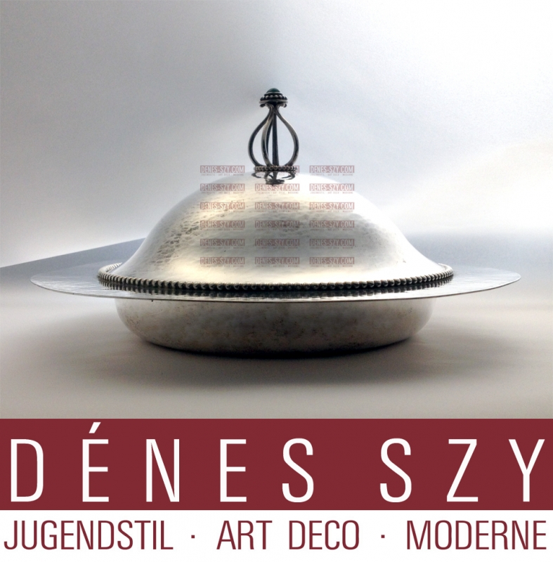 Charles Robert Ashbee Design, ARTS & CRAFTS SILVER PLATED MUFFIN DISH