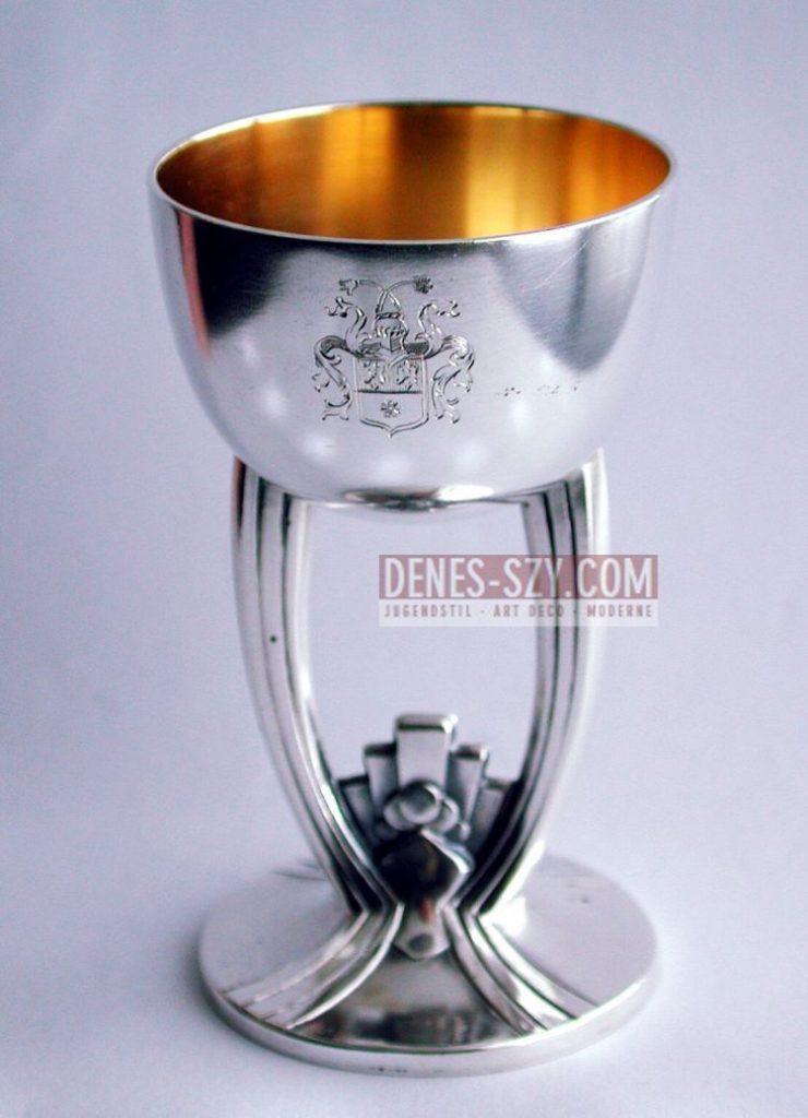 portaouva in argento di Carl Zeller Germania 1902