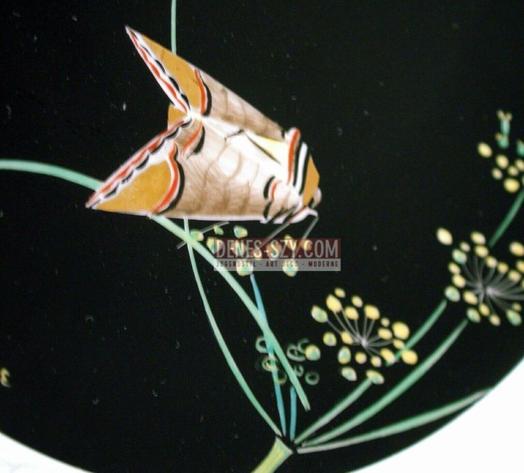 KPM BERLIN PORZELLAN, URBINO Nachtfalter Kuchenteller, 1944