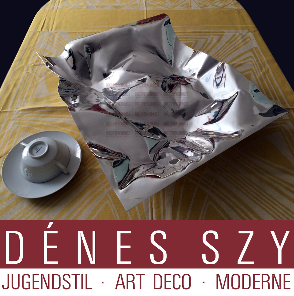 Verner Panton, Georg Jensen Sterling XXL Centerpiece Bowl 1302