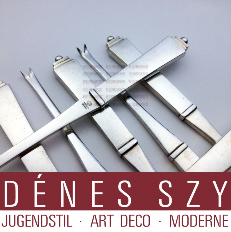 forchette per astice in argento Sterling di Georg Jensen collezione piramide