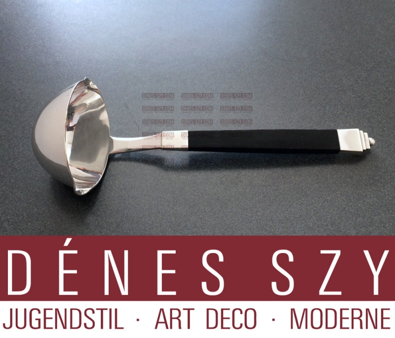 mestola per salsa in argento Sterling di Georg Jensen collezione piramide