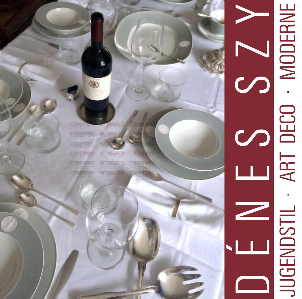 KPM BERLIn Porzellan Service ARKADIA in Grau f. 6 Personen