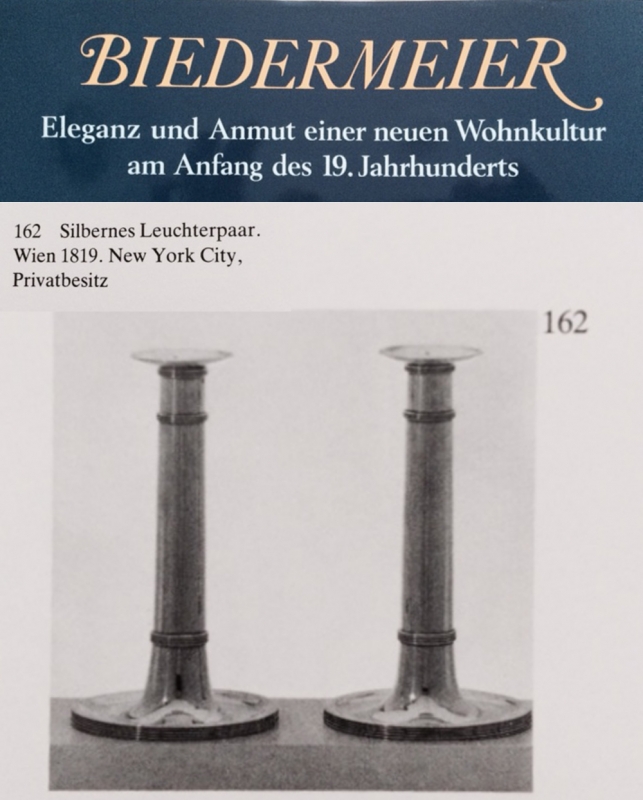 Paar Alt Wiener Empire Frühbiedermeier Leuchter, Vienna 1821