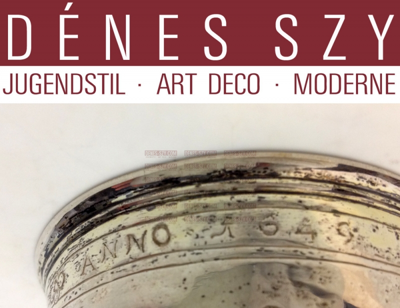 18 th C. Germany 1649. baroque beaker silver 13 Loth