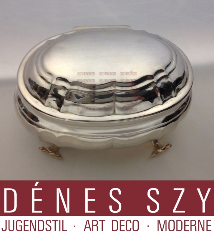 Boîte à sucre baroque, Argent 12 lots, 750/1000, Nienburg an der Weser vers 1760, Allemagne