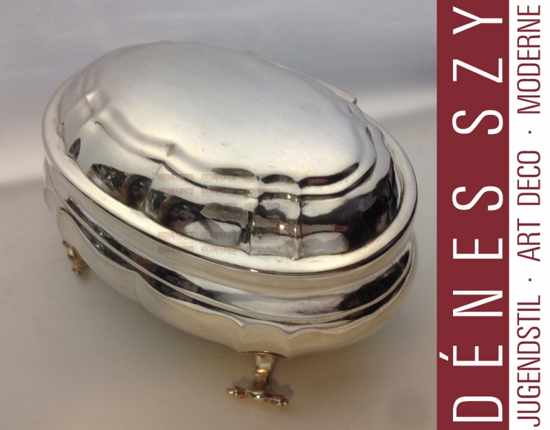 Boîte à sucre baroque, Argent 12 lots, 750/1000, Nienburg an der Weser vers 1760, Allemagne