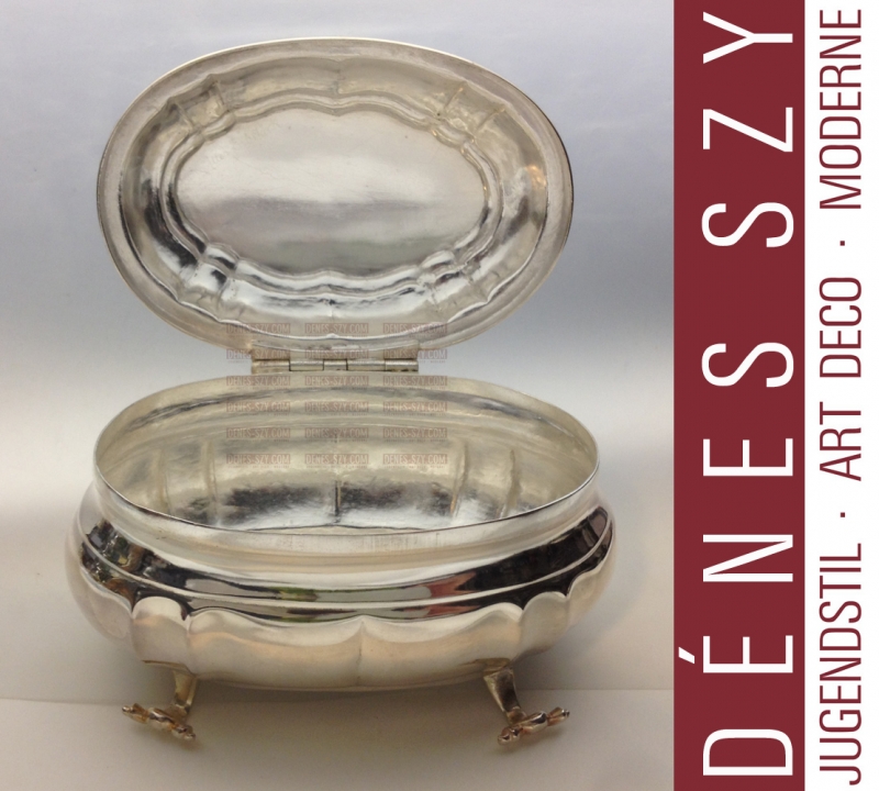 Boîte à sucre baroque, Argent 12 lots, 750/1000, Nienburg an der Weser vers 1760, Allemagne