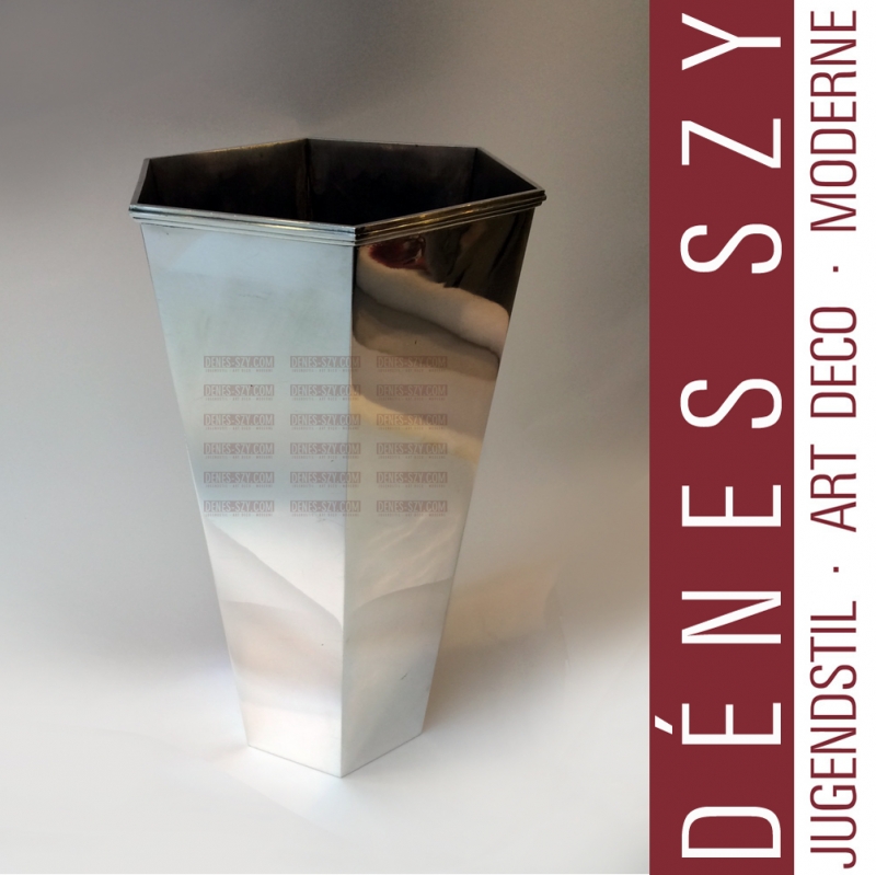 Wiwen Nilsson Sterling Silber große Vase Schweden 1950er Jahre