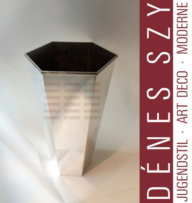 Wiwen Nilsson grande vaso in argento 925 Svezia anni 50