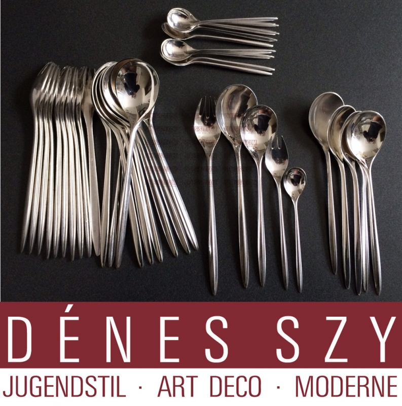 forchetta da dolce d’argento danese di Carl M Cohr collezione Trinita da 1960