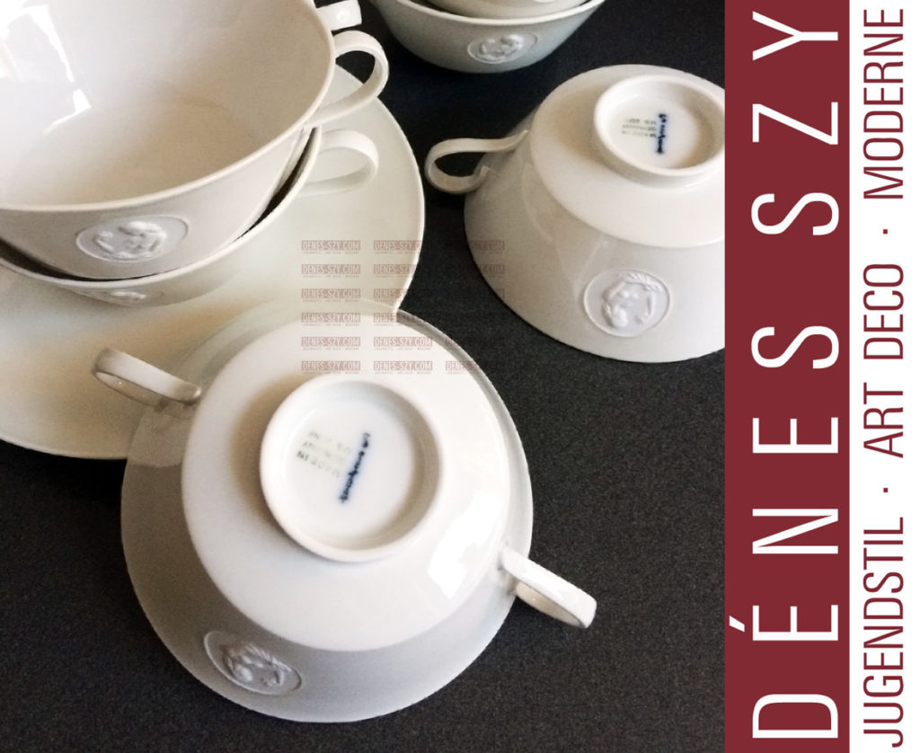 KPM BERLIN PORZELLAN SERVICE, Suppentasse ARKADIA, US Zone