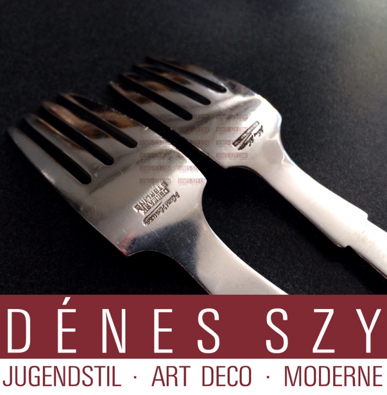 Hans Hansen Danimarca Posate in argento forchetta da dessert Aresolv 7