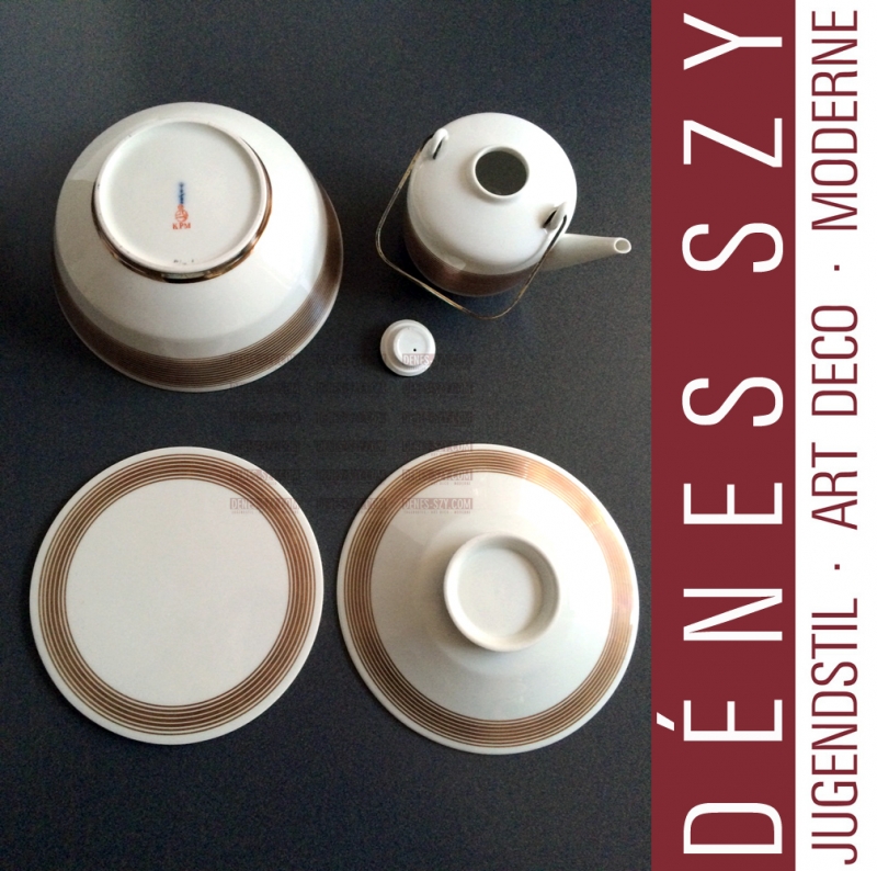 Royal KPM Berlin Friedlaender, Petri, dessous de verre en porcelaine Hallesche Form