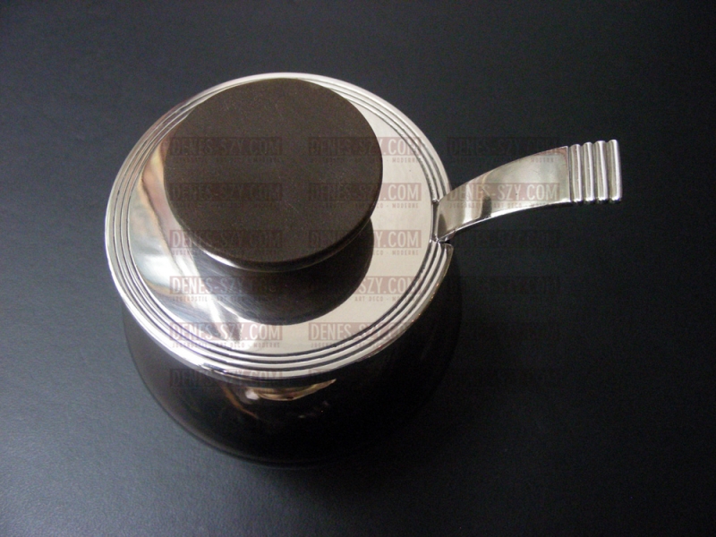 Frantz Hingelberg Svend WEIHRAUCH vasetto di marmellata in argento e vetro