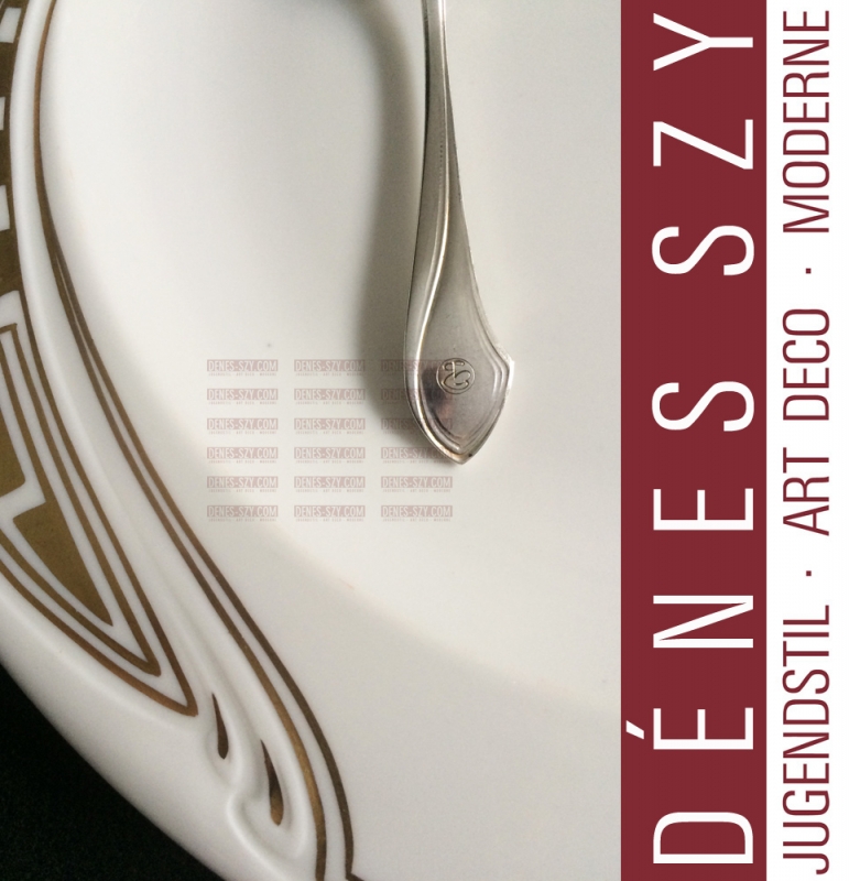 porcellana liberty di Meissen Henry van de Velde colpo di frusta piatto piano