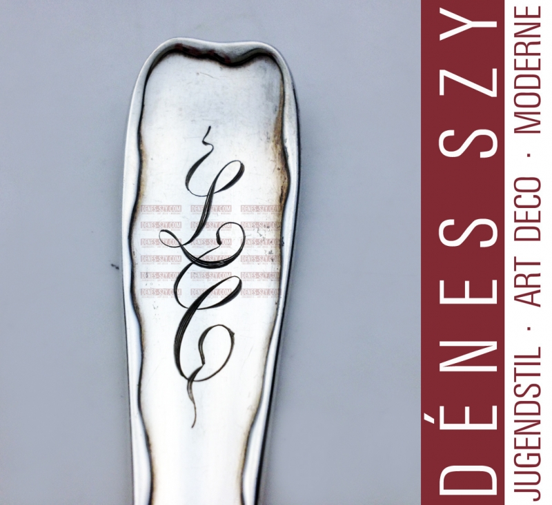 Tiffany Co. Makers, Lap-over-Edge design, Sterling tea fork