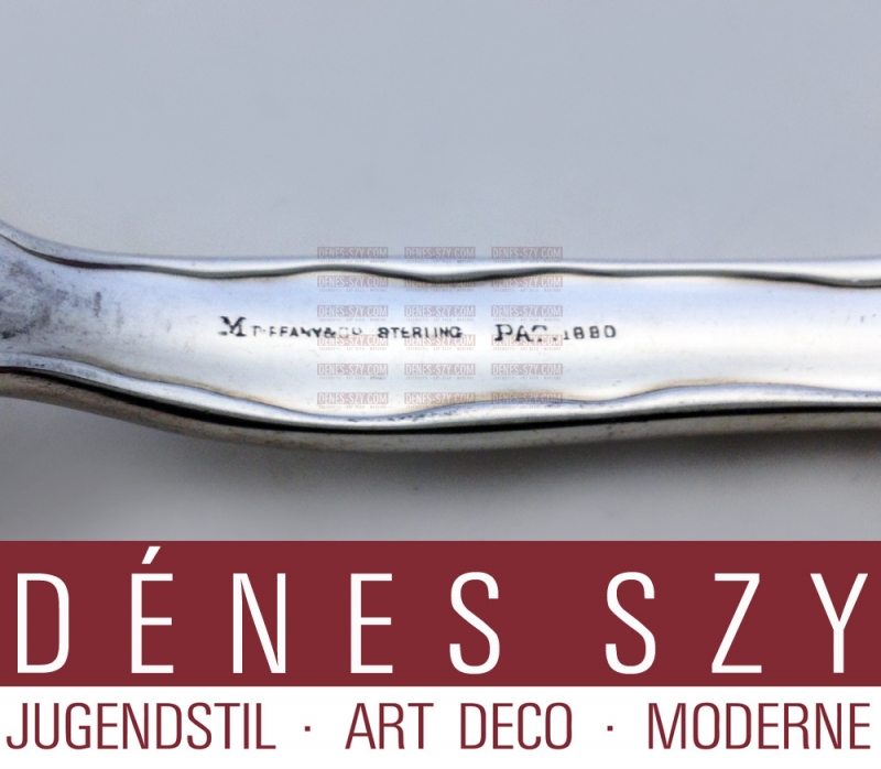 Tiffany Co. Makers, Lap-over-Edge design, Sterling tea fork