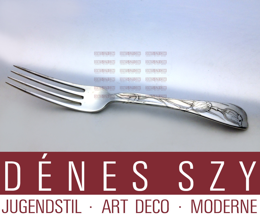 Tiffany Jugendstil Silberbesteck Lap over Edge Tea Fork