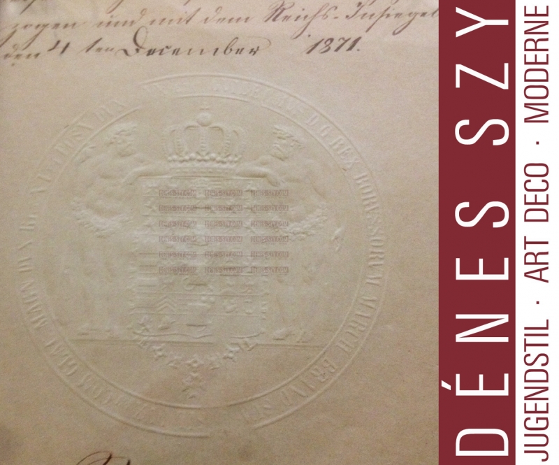 certificato Imperiale Guglielmo I di Berlino 1871