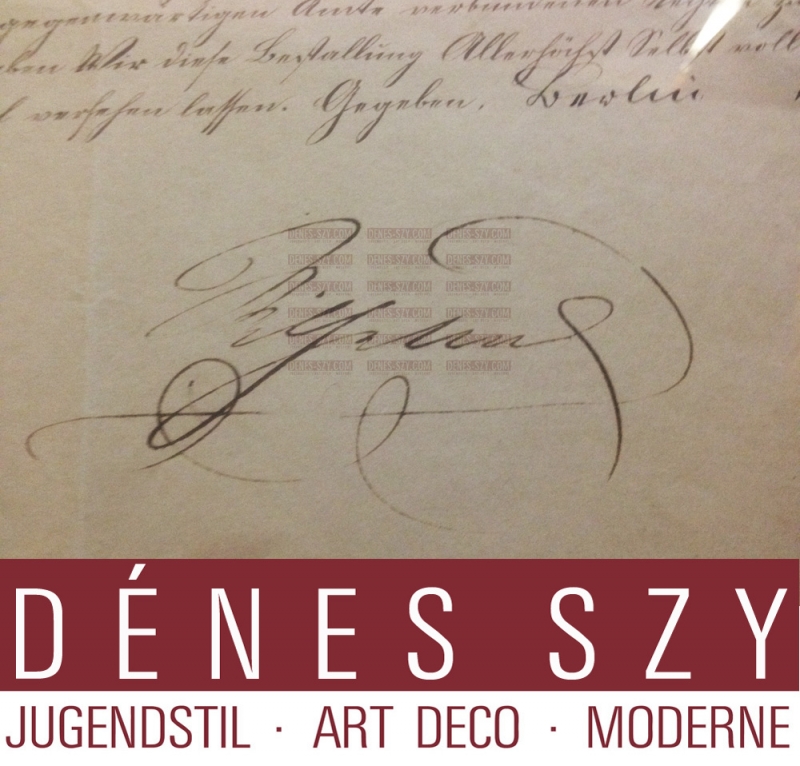 certificato Imperiale Guglielmo I di Berlino 1871