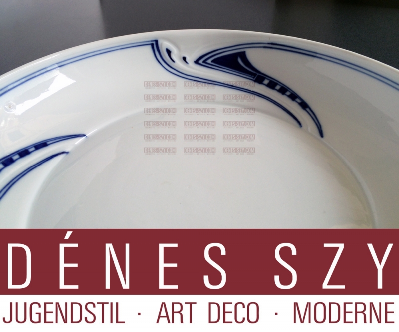 Henry van de Velde, coup de fouet, porcelaine de Meissen, Bol XXL