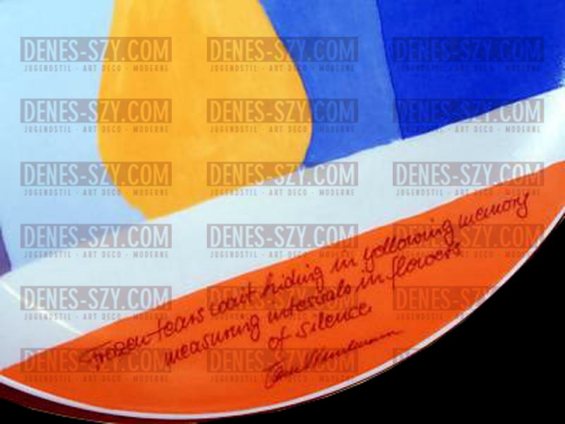 TOM WESSELMANN, Frozen Tears ROZENTHAL PORZELLAN TELLER