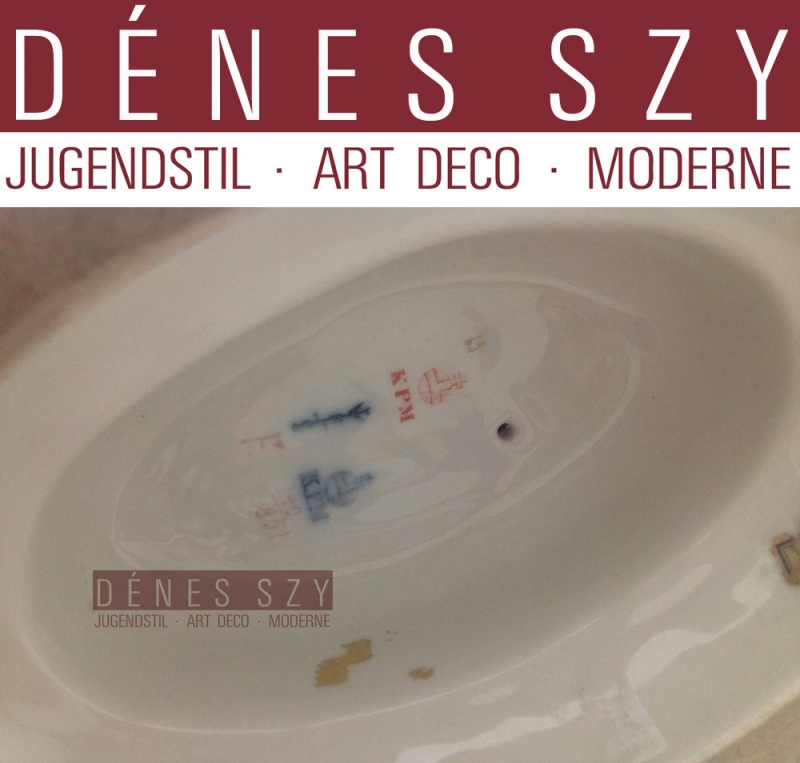 Arabo con piva, figura in porcellana di KPM Berlino