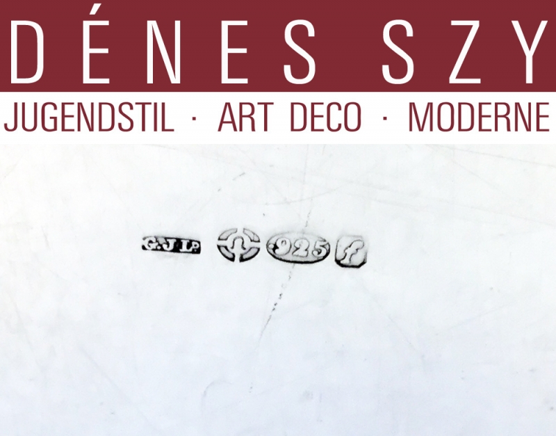 GEORG JENSEN Silber PYRAMIDE #632 B MAGNUM Flaschen UNTERSETZER