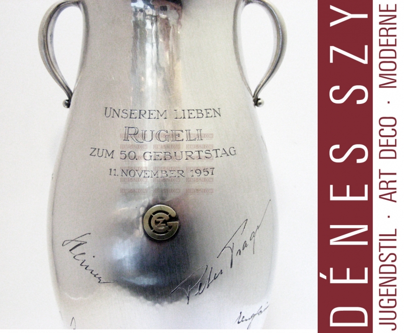 Georg Jensen shaker à cocktail en cactus en argent sterling 572 a