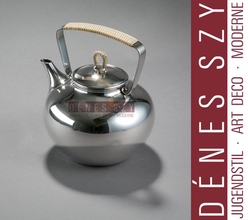 THÉIÈRE # 967, Modèle Bernadotte, Conception: Sigvard Bernadotte 1950, Exécution: orfèvres Georg Jensen, Copenhague environ 1950, argent sterling