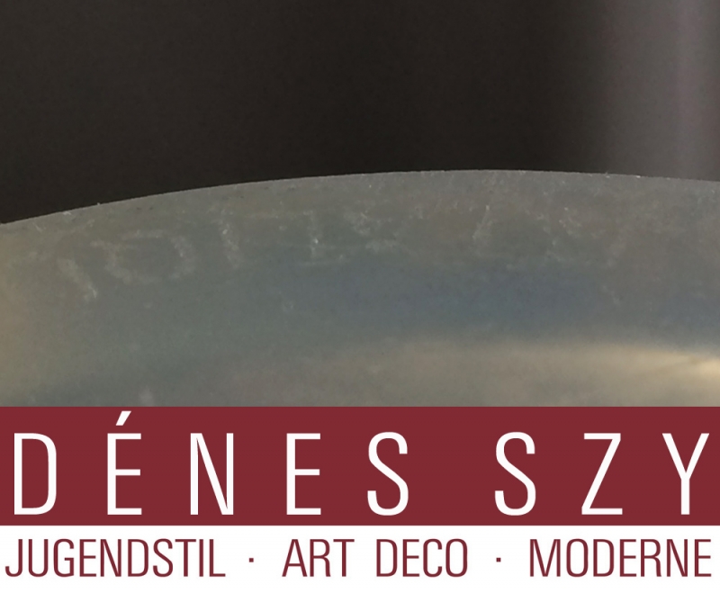 Rene Lalique, Art Deco Vase verre, Spirales 1930