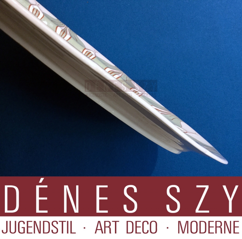 Meissener Jugendstil Porzellan XXL Platte für Festtagsbraten